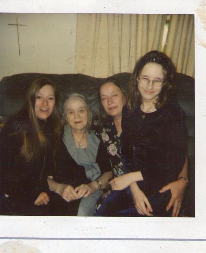 Christy, Grandma, Mom and Sara